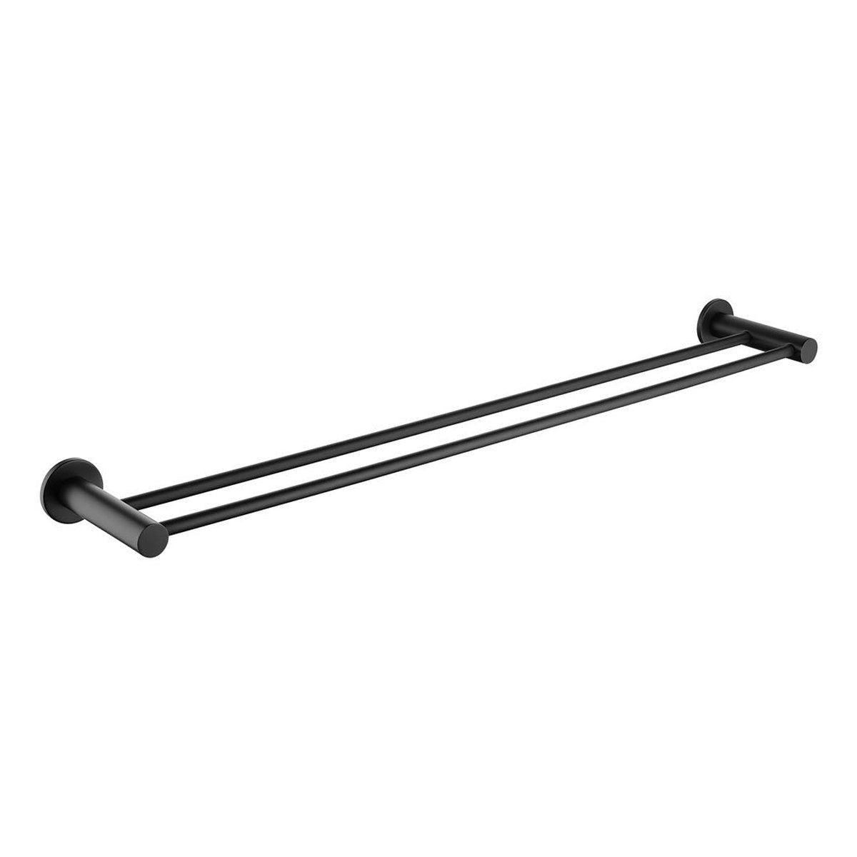 Fienza Hustle Double Towel Rail, Matte Black