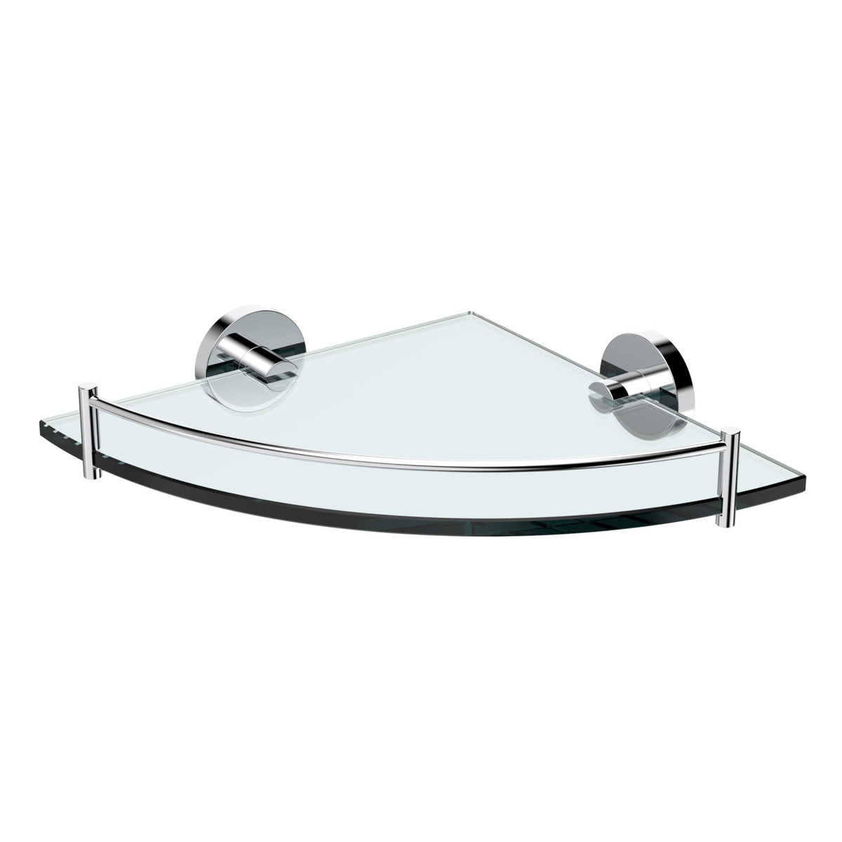 Fienza Michelle Glass Corner Shelf, 250mm