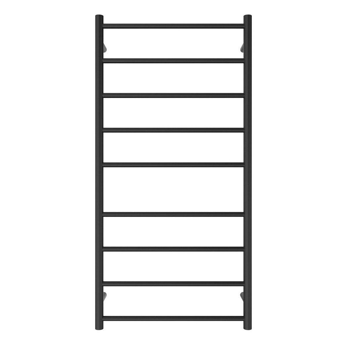 Fienza Isabella Heated Towel Rail, 600x1200mm, Matte Black