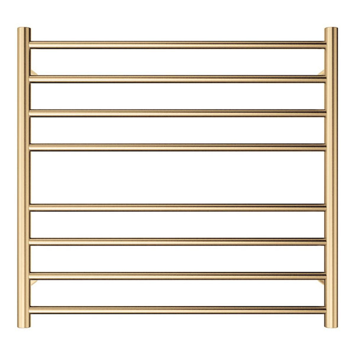 Fienza Isabella Heated Towel Rail, 750 x 700mm, Urban Brass