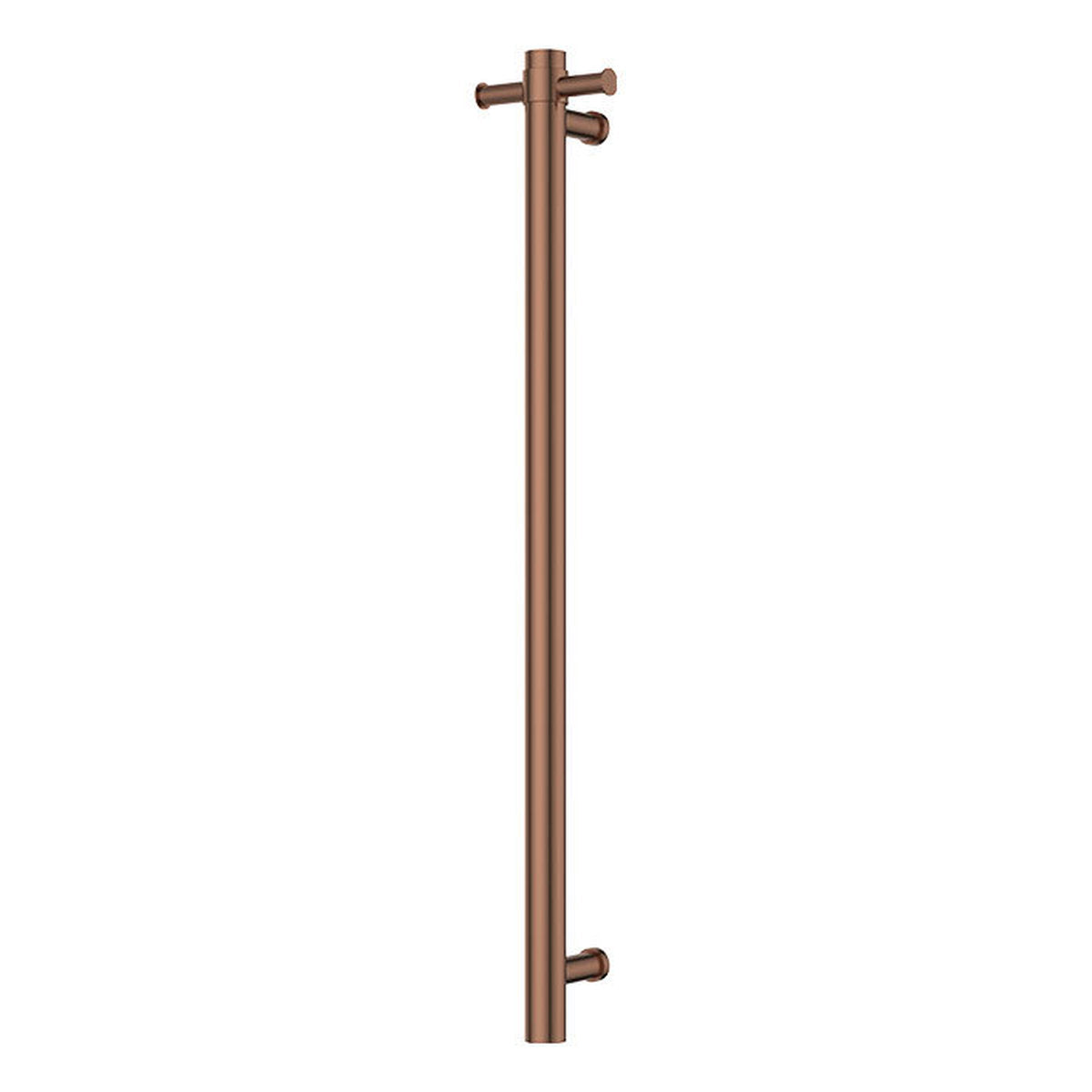 Isabella Vertical Heated Towel Rail, 100 x 900mm, Brushed Copper