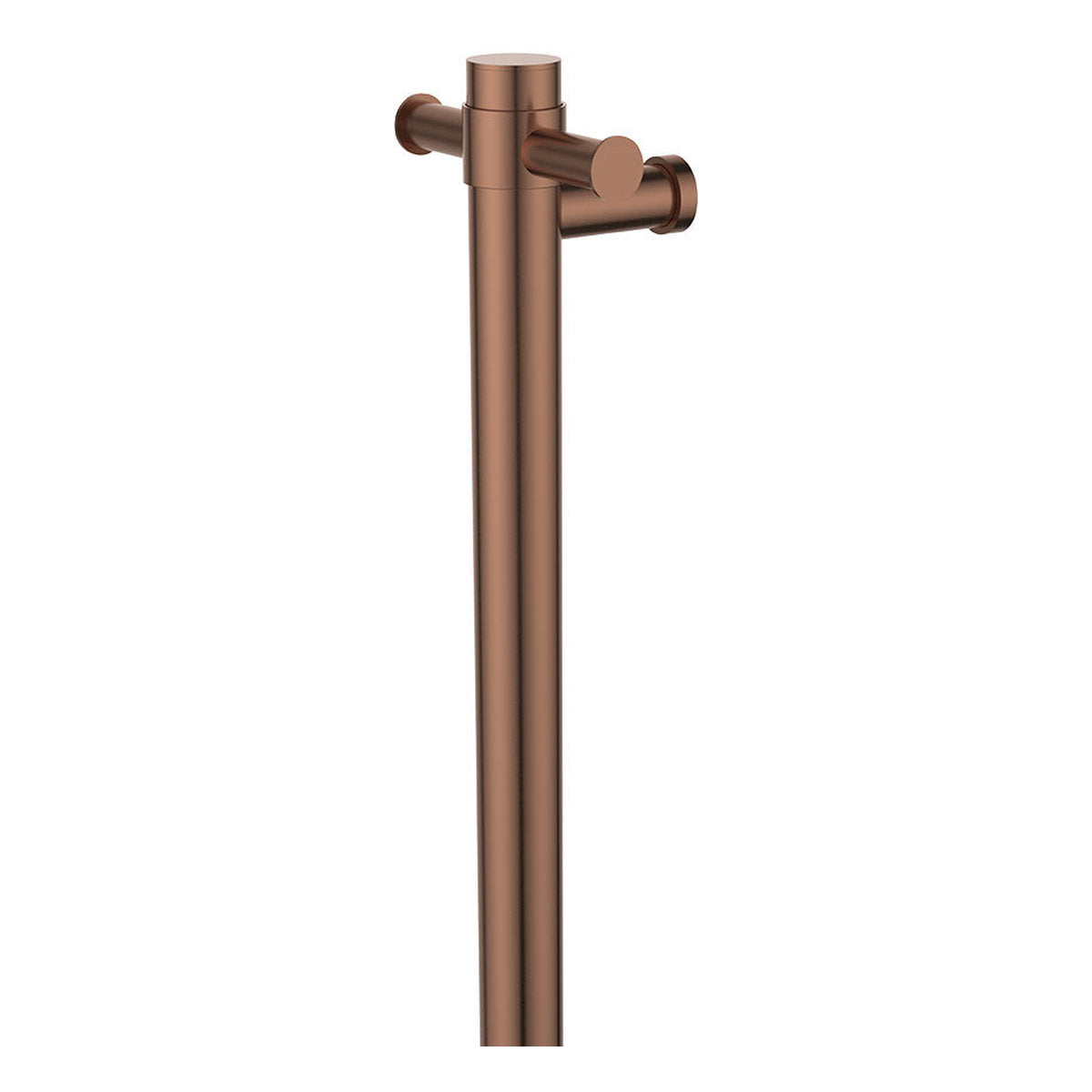 Isabella Vertical Heated Towel Rail, 100 x 900mm, Brushed Copper