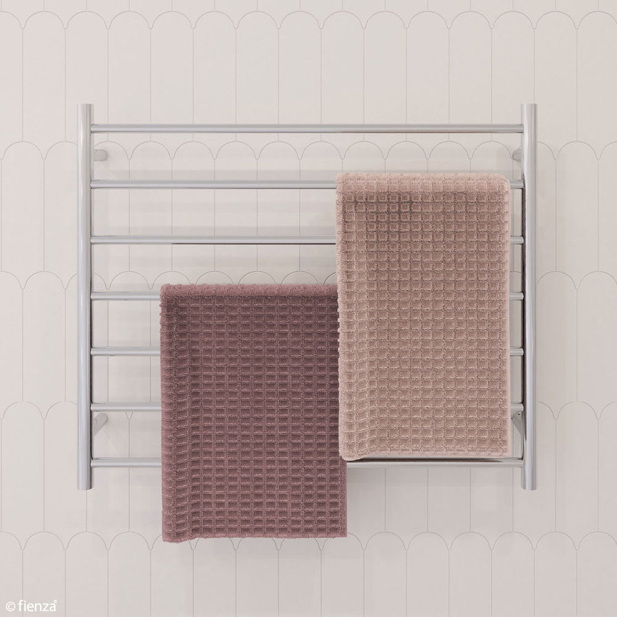 Fienza Isabella Heated Towel Rail, 900x750mm, Chrome