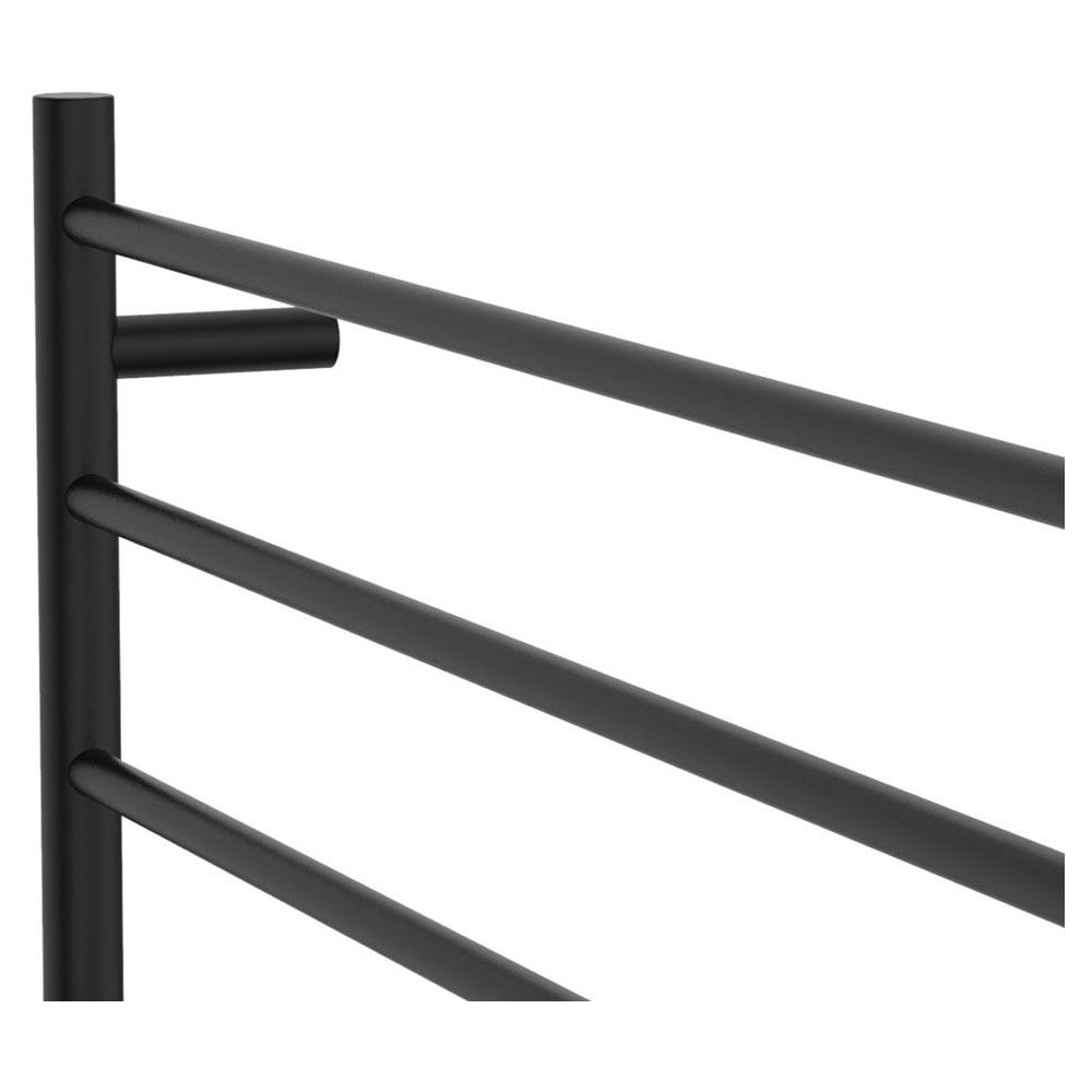 Isabella Heated Towel Rail, 900 x 750mm, Matte Black