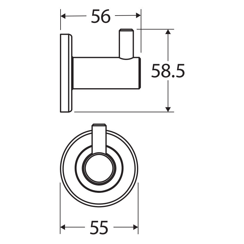 Kaya Robe Hook, Matte White
