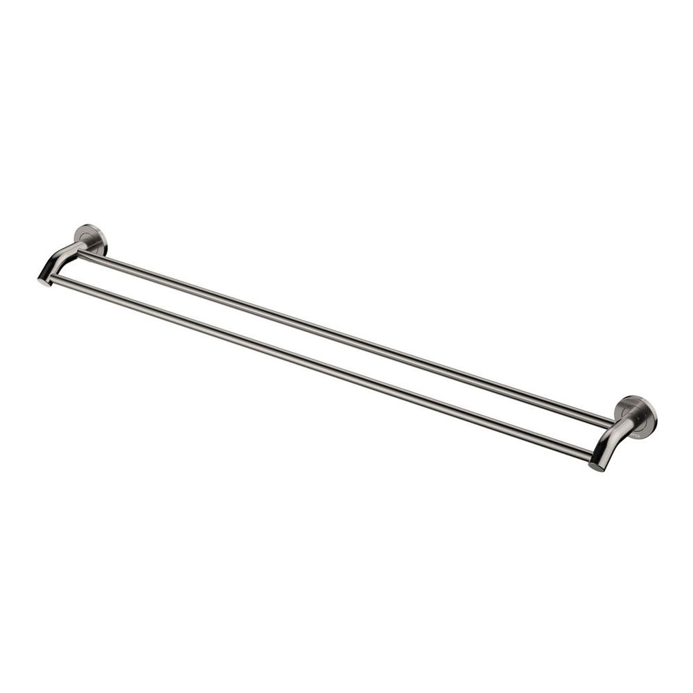 Kaya 900mm Double Towel Rail, Brushed Nickel