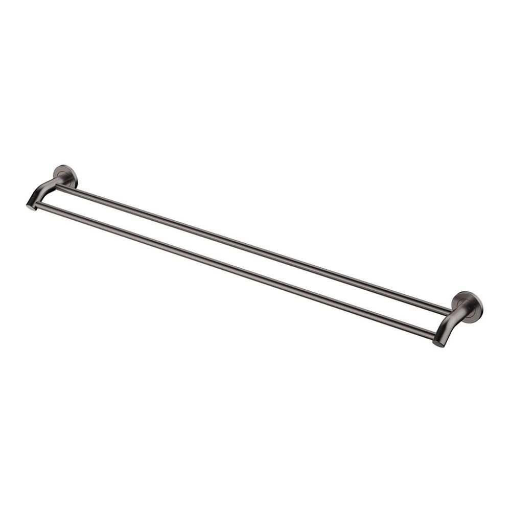 Kaya 900mm Double Towel Rail, Gun Metal