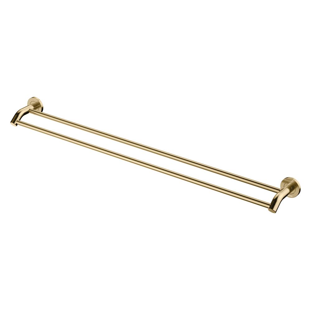 Kaya 900mm Double Towel Rail, Urban Brass