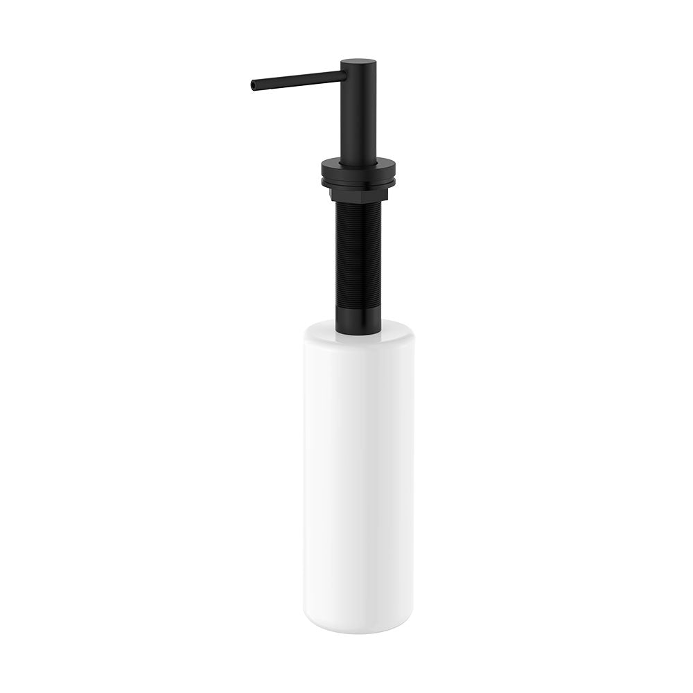 Kaya Bench Mounted Soap Dispenser, Matte Black