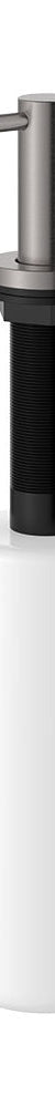 Kaya Bench Mounted Soap Dispenser, Gun Metal