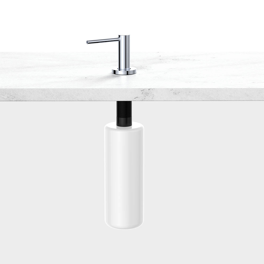 Kaya Bench Mounted Soap Dispenser, Chrome