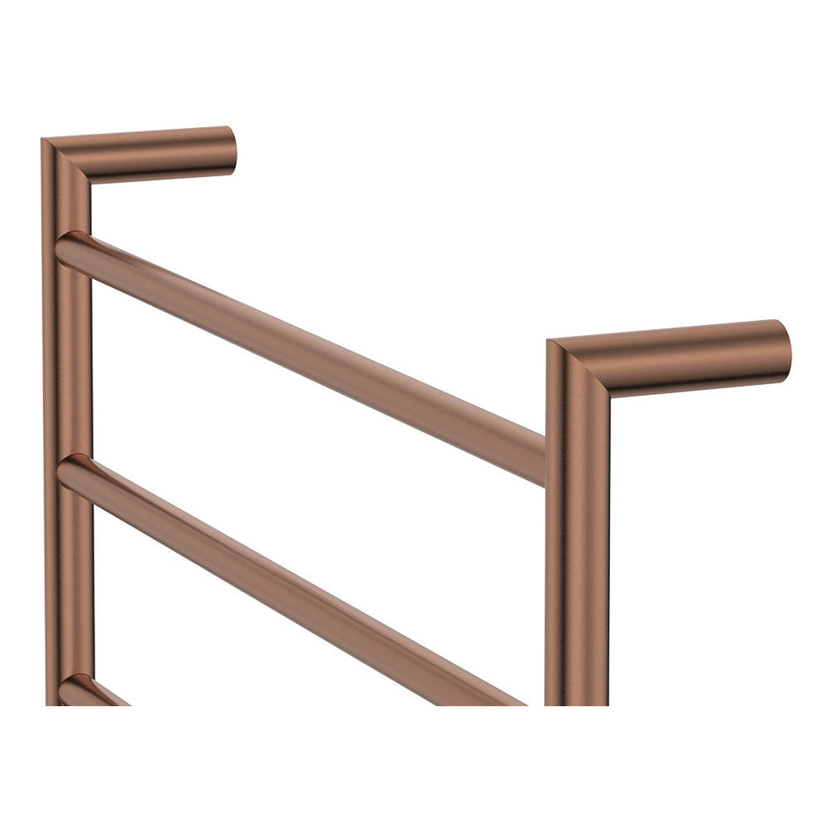 Kaya Heated Towel Rail, 600 x 450mm, Brushed Copper
