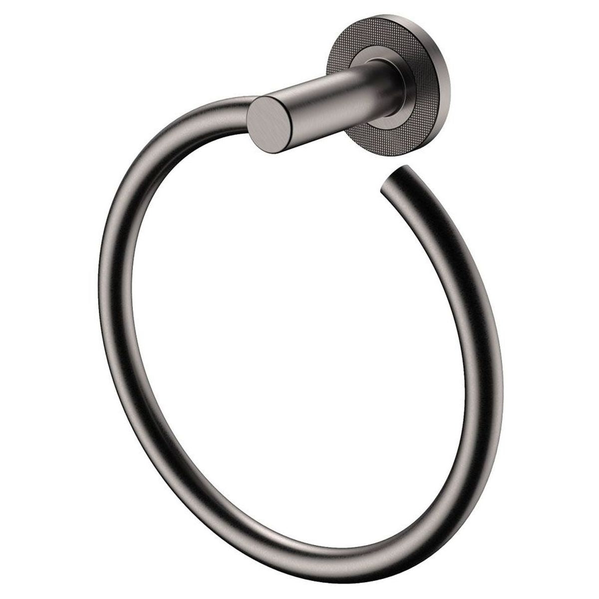 Axle Hand Towel Ring in Gun Metal