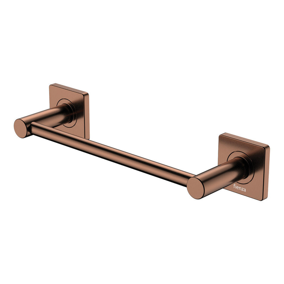 Fienza Sansa Single Towel Rail, 300mm, Brushed Copper