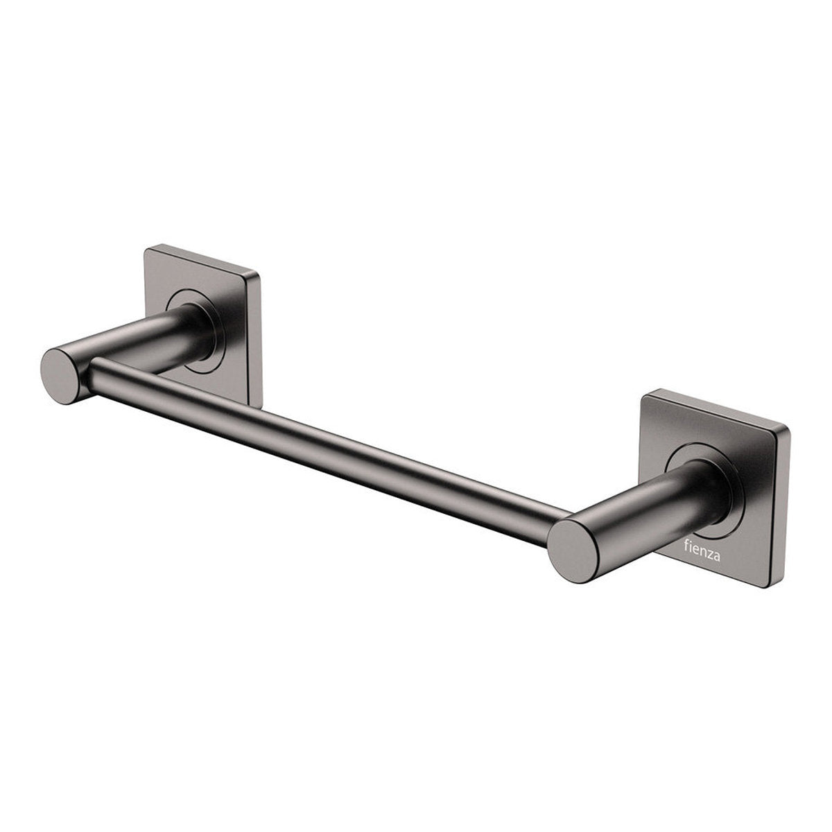 Fienza Sansa Single Towel Rail, 300mm, Gun Metal