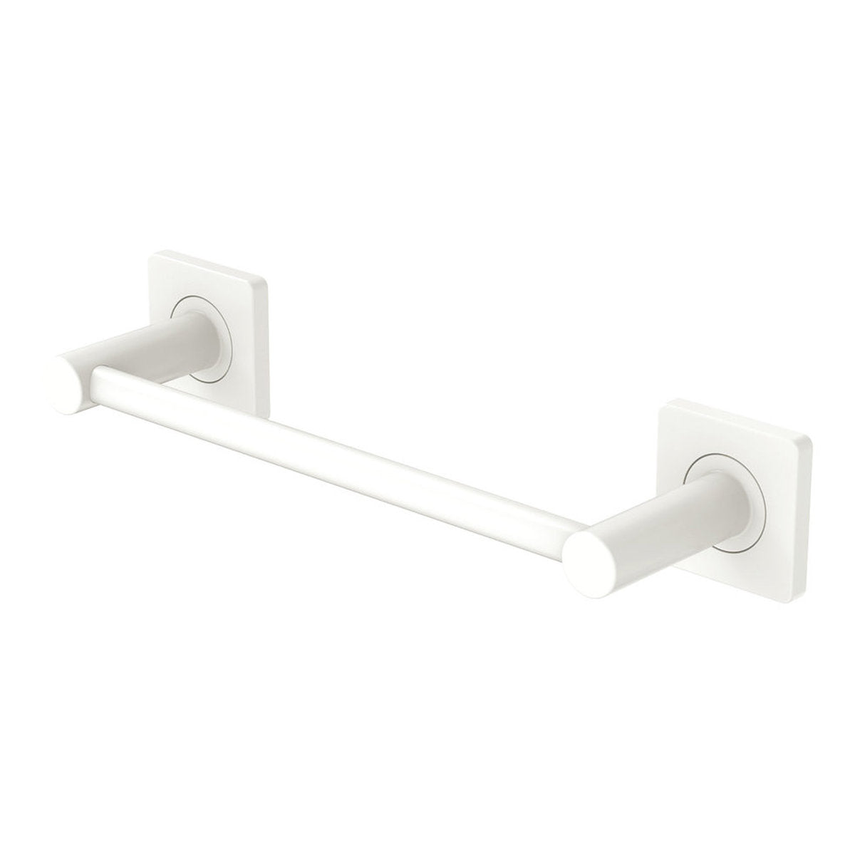 Fienza Sansa Single Towel Rail, 300mm, Matte White