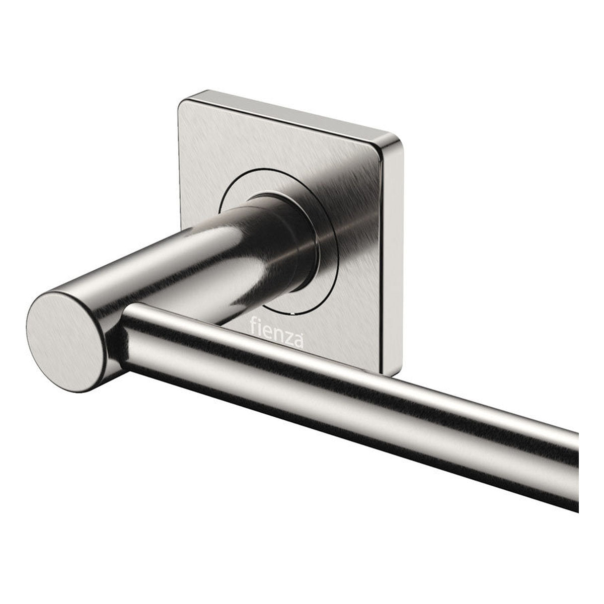 Fienza Sansa Single Towel Rail, 900mm, Brushed Nickel