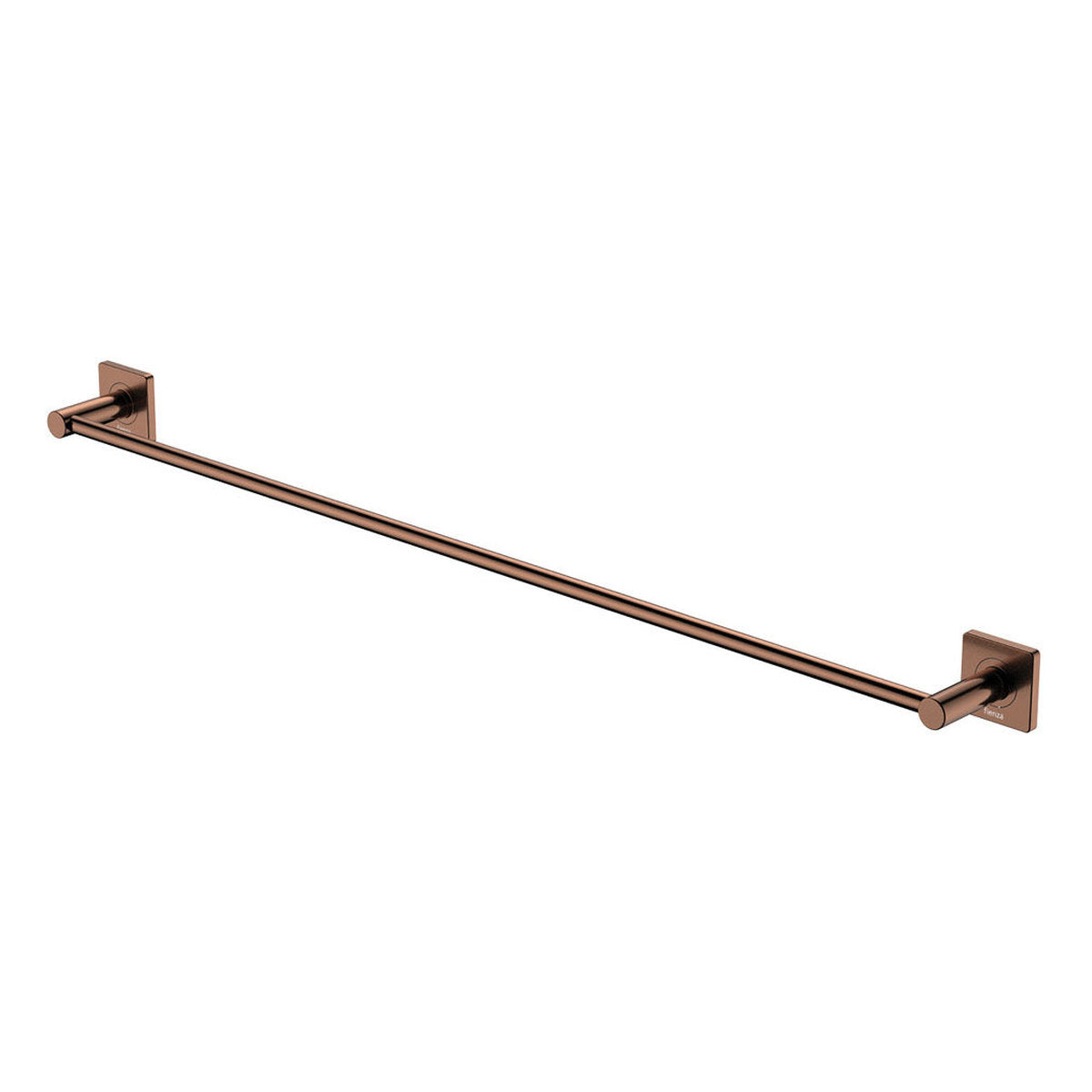 Fienza Sansa Single Towel Rail, 900mm, Brushed Copper
