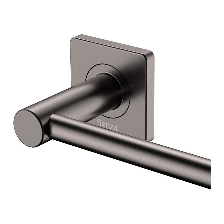 Fienza Sansa Single Towel Rail, 900mm, Gun Metal