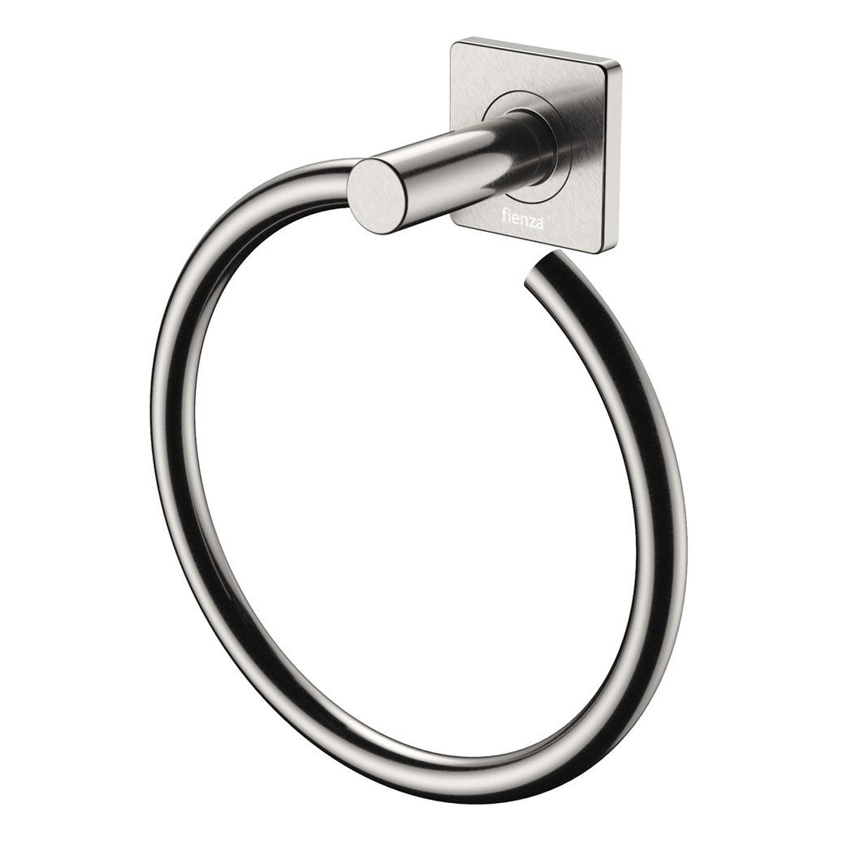 Fienza Sansa Hand Towel Ring, Brushed Nickel