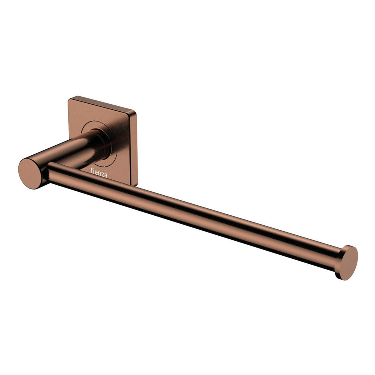 Fienza Sansa Hand Towel Rail/Toilet Roll Holder, Brushed Copper