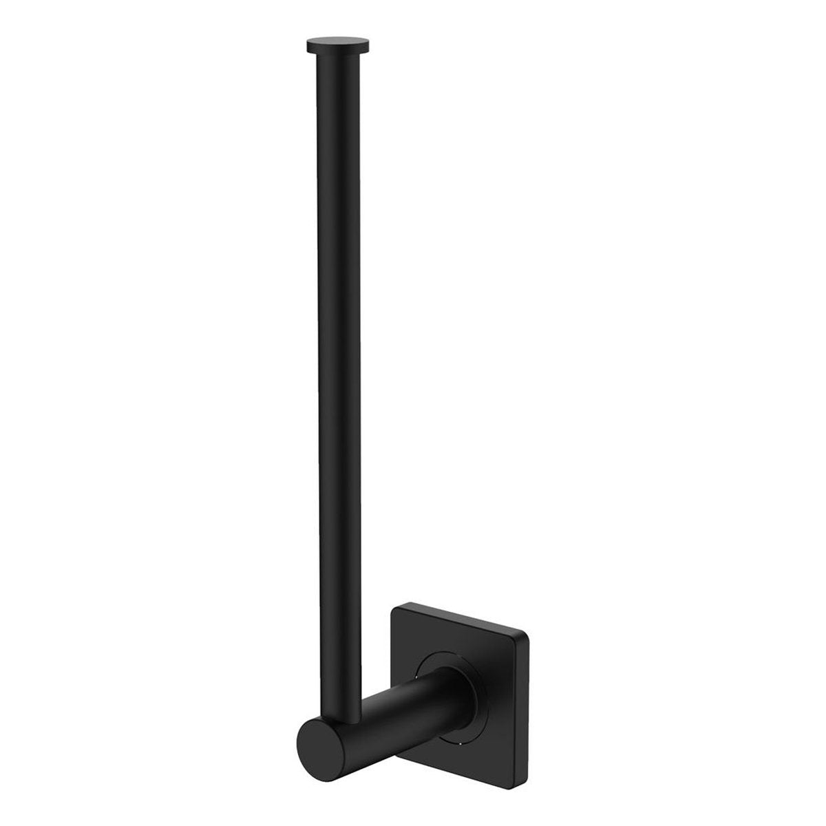 Fienza Sansa Hand Towel Rail/Toilet Roll Holder, Matte Black