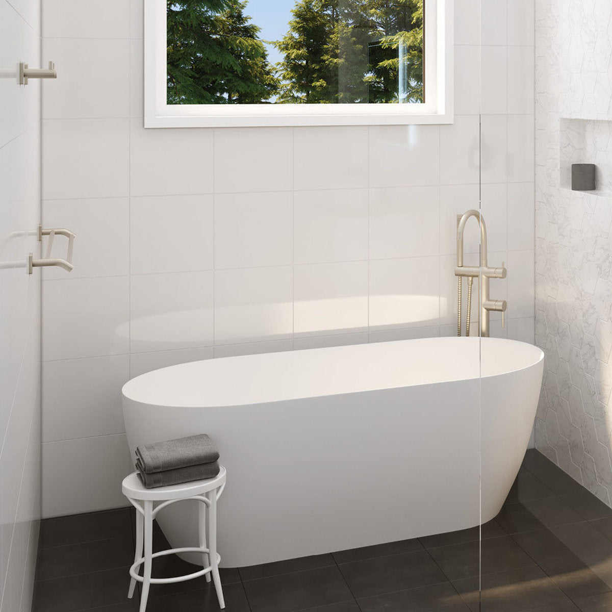 Fienza Sansa Double Towel Rail, 900mm, Brushed Nickel