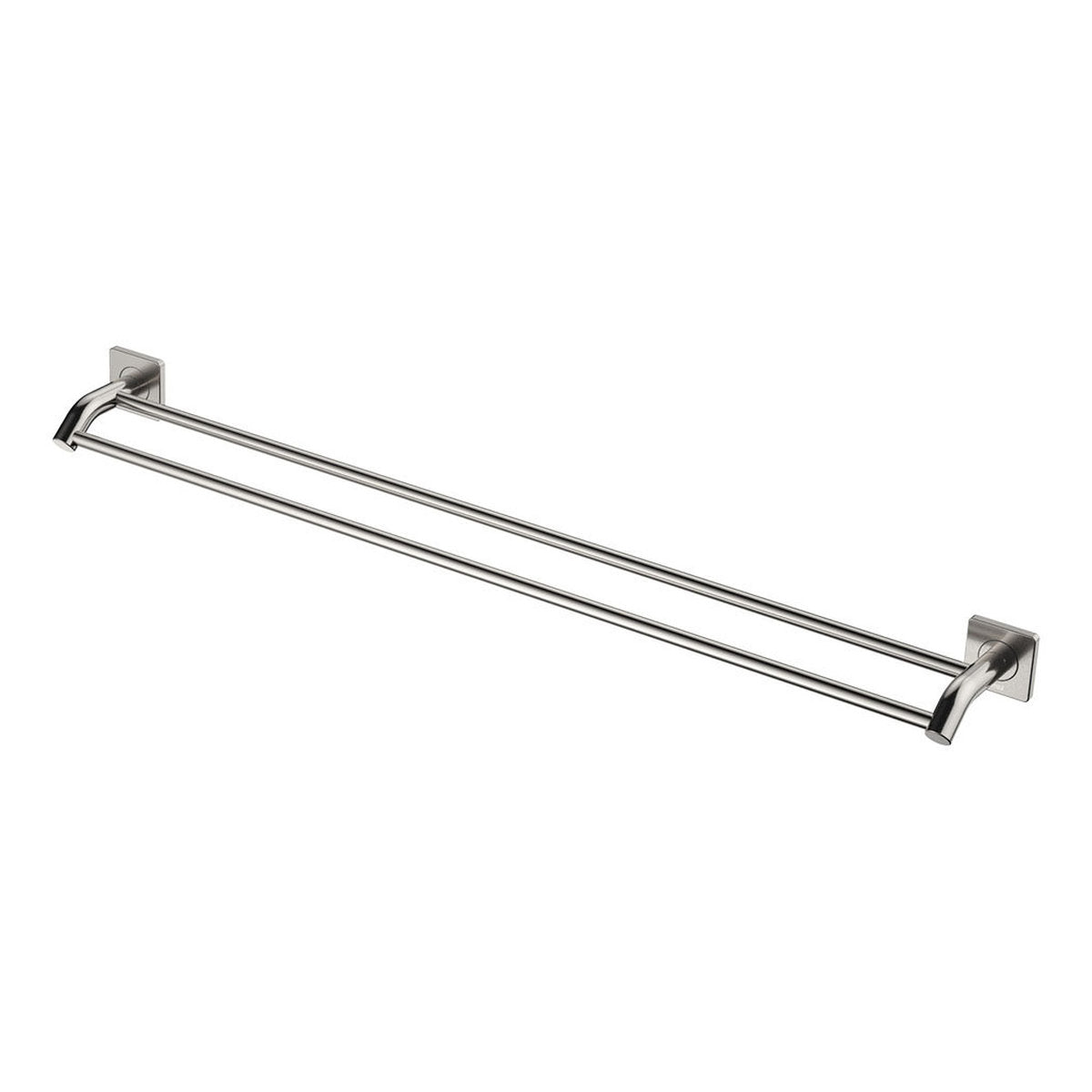 Fienza Sansa Double Towel Rail, 900mm, Brushed Nickel