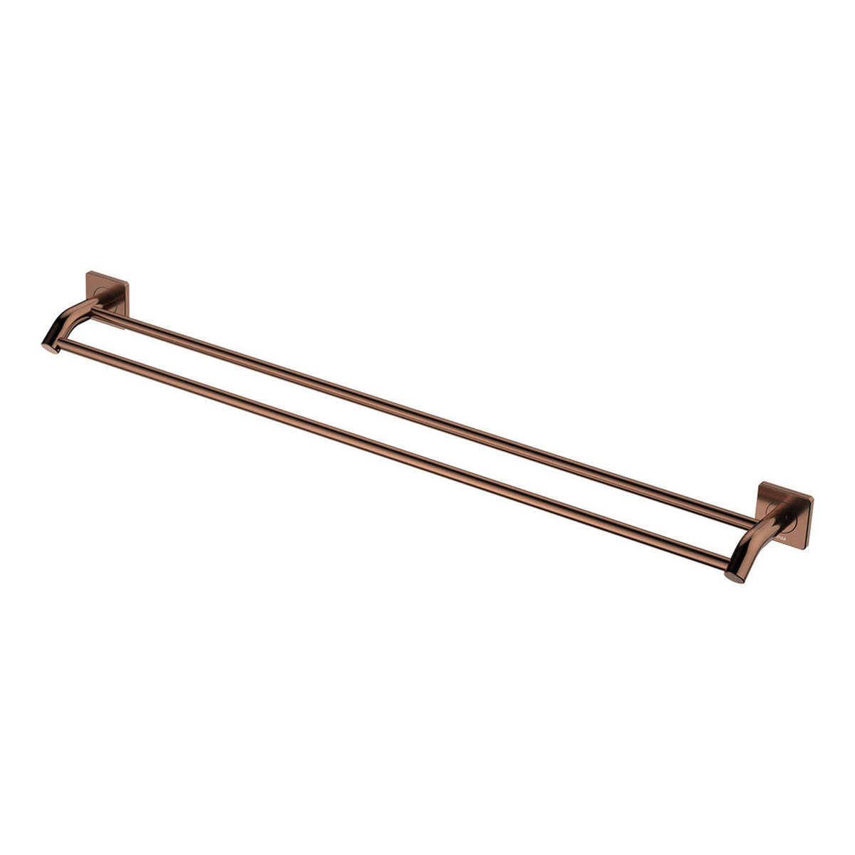 Fienza Sansa Double Towel Rail, 900mm, Brushed Copper