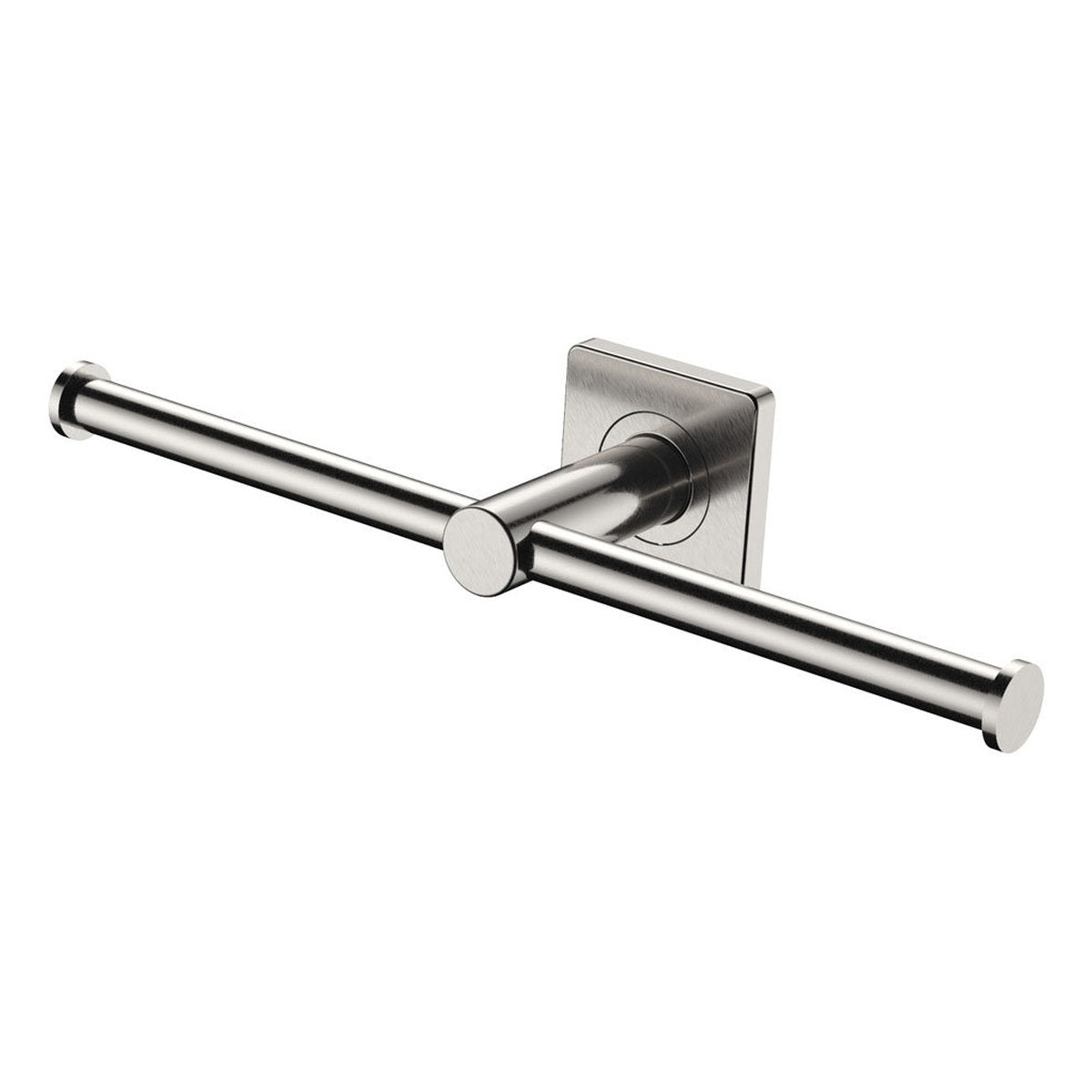 Fienza Sansa Double Toilet Roll Holder, Brushed Nickel