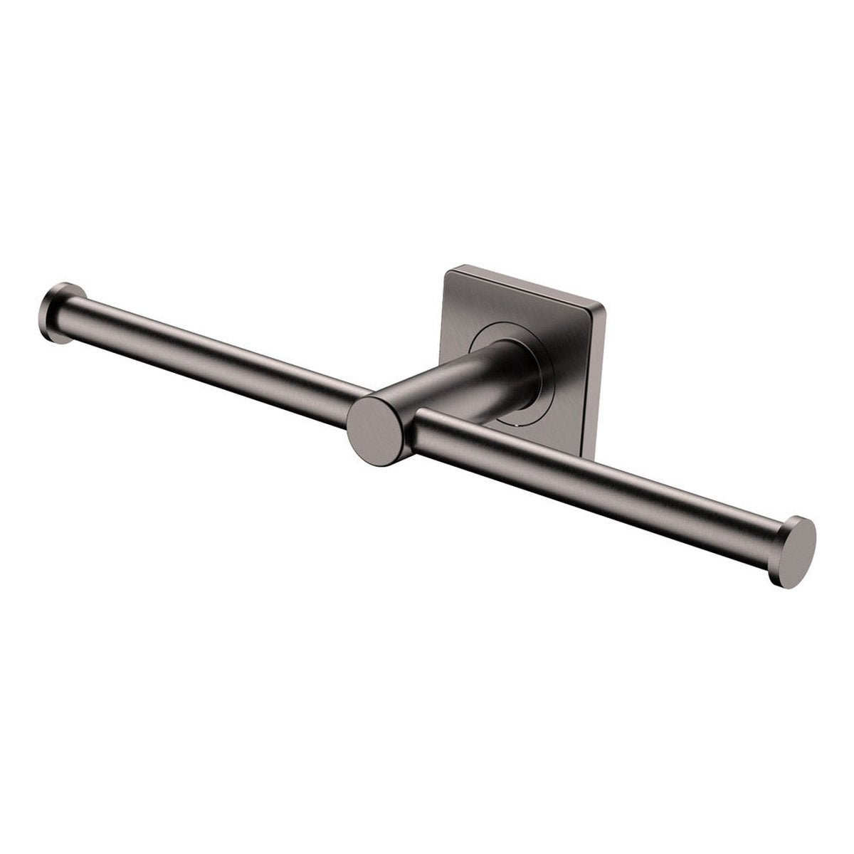 Fienza Sansa Double Toilet Roll Holder, Gun Metal
