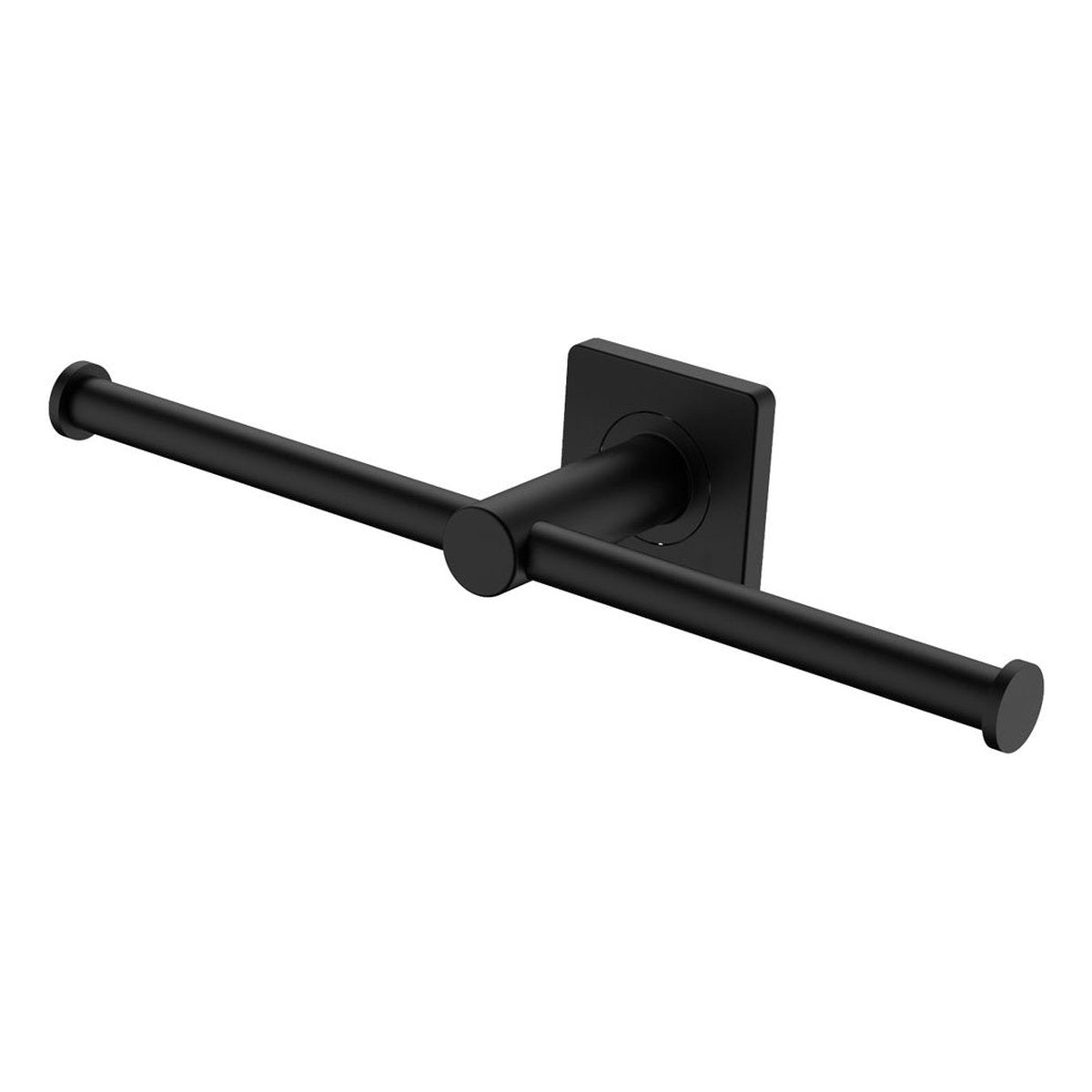 Fienza Sansa Double Toilet Roll Holder, Matte Black