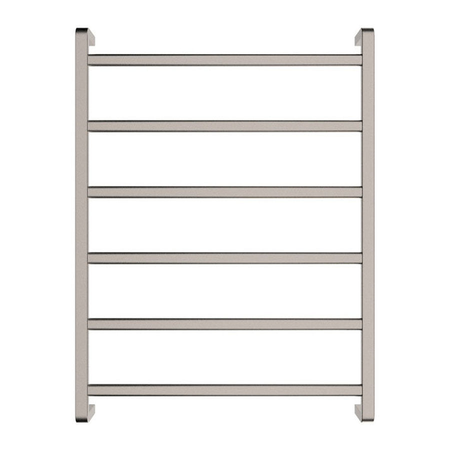 Fienza Tono Heated Towel Rail, 600x800mm, Brushed Nickel