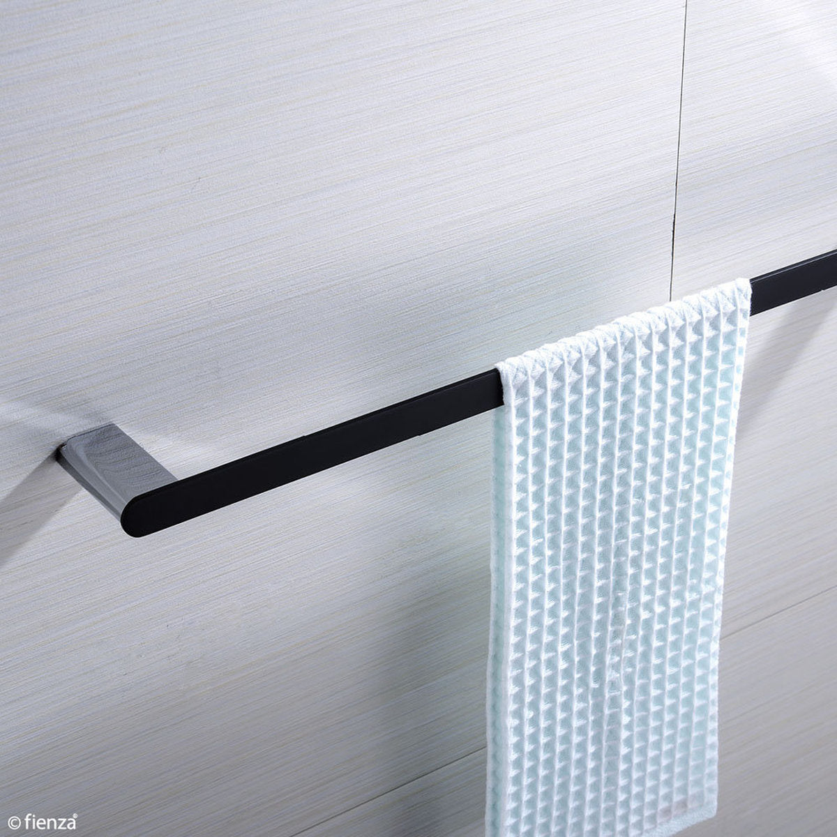 Fienza Lincoln Single Towel Rail, 900mm, Mixed Finish