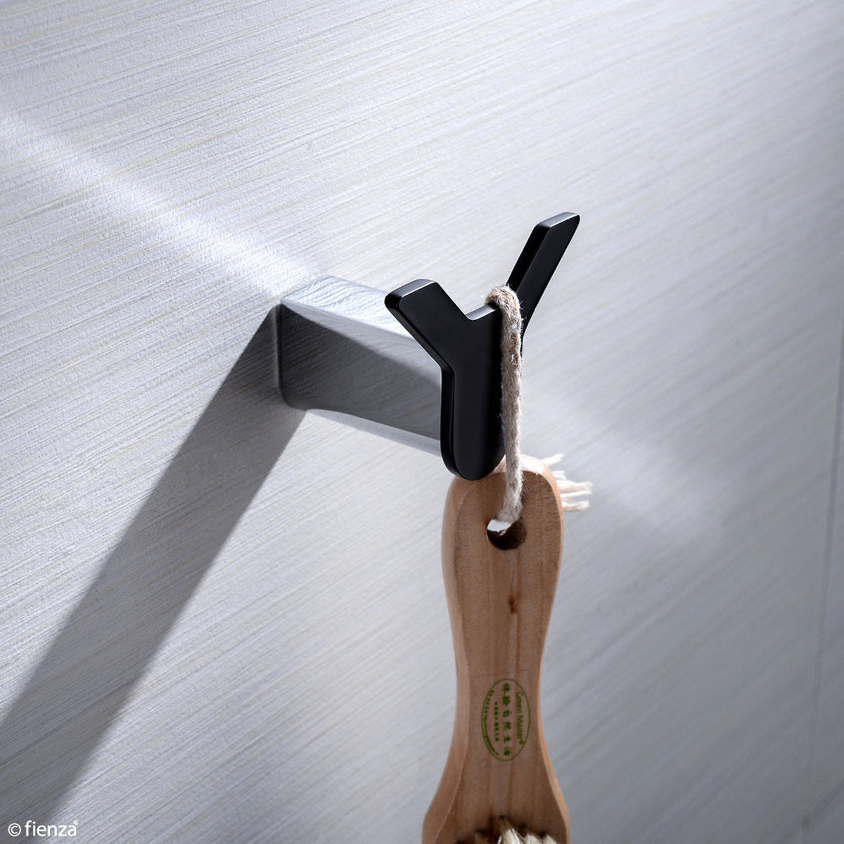 Fienza Lincoln Double Robe Hook, Mixed Finish