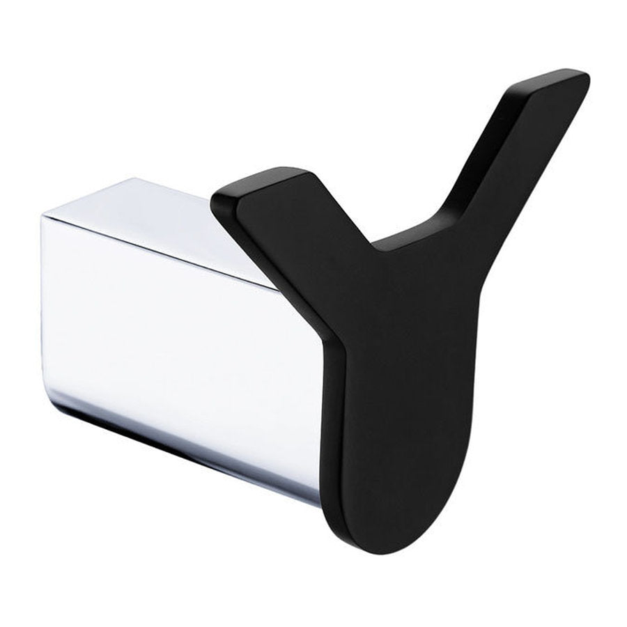 Fienza Lincoln Double Robe Hook, Mixed Finish