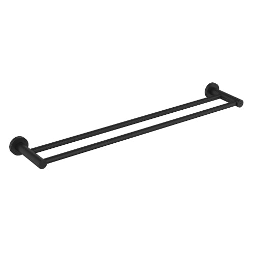 Cioso 600mm Double Towel Rail Matte Black