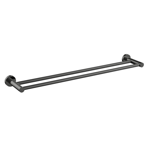 Cioso 600mm Double Towel Rail Gun Metal
