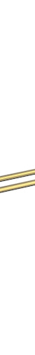 Cioso 800mm Double Towel Rail Modern Brass