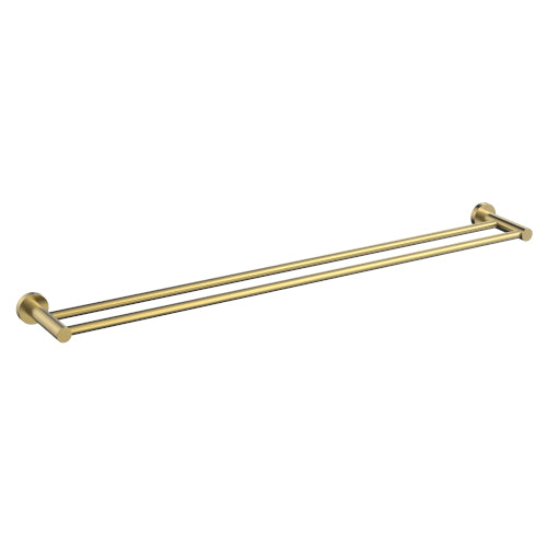 Cioso 800mm Double Towel Rail Modern Brass