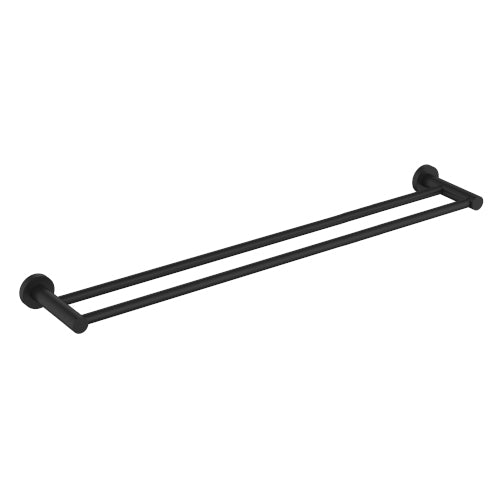 Cioso 800mm Double Towel Rail Matte Black