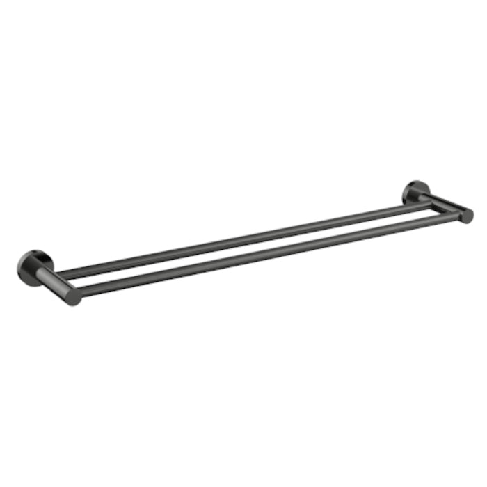 Cioso 800mm Double Towel Rail in Gun Metal