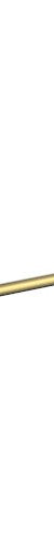 Cioso 600mm Single Towel Rail Modern Brass