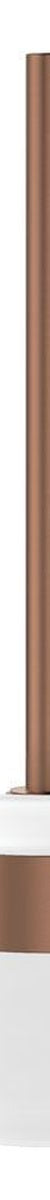 Empire Slim Toilet Brush & Holder, Brushed Copper
