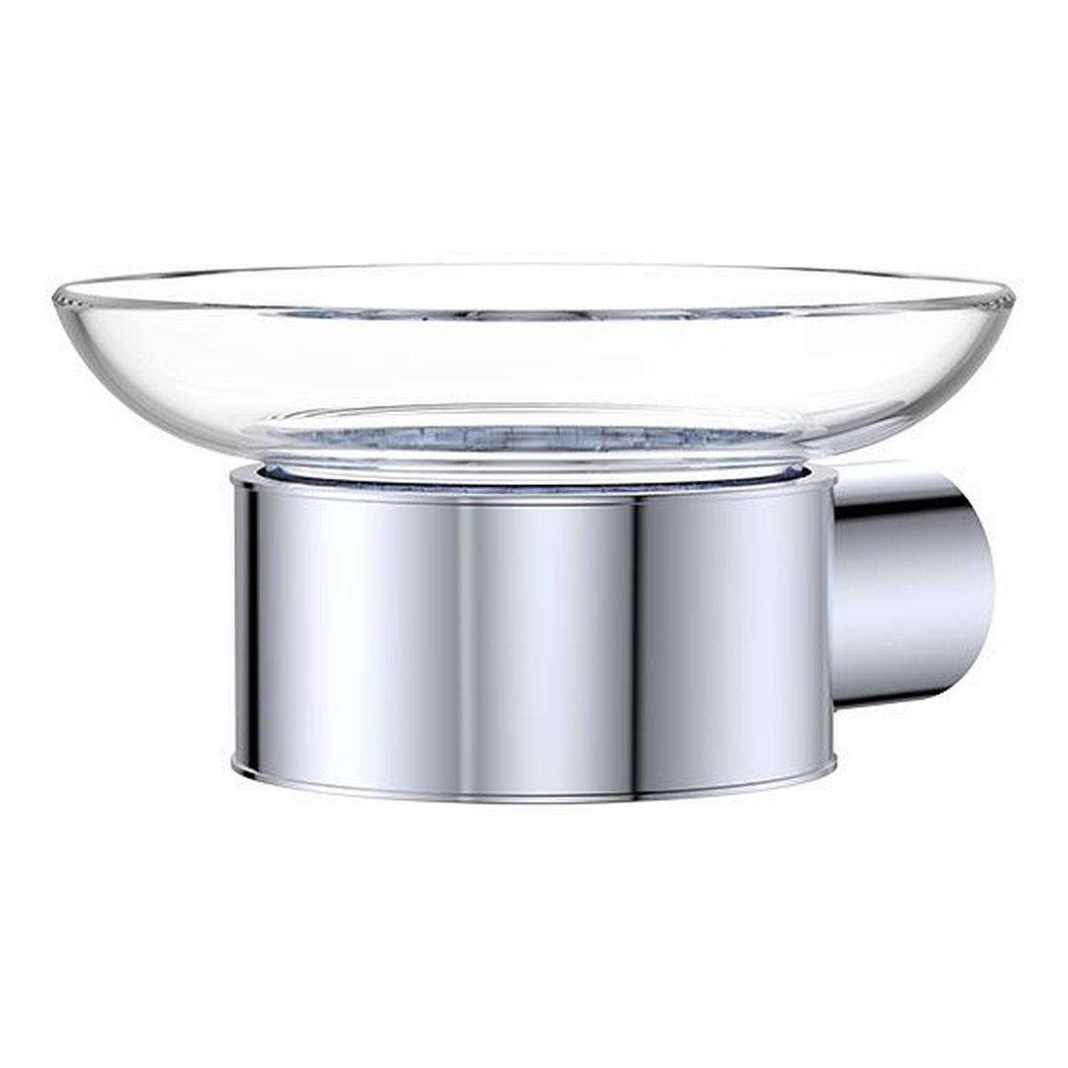 Empire Slim Glass Soap Dish, Chrome