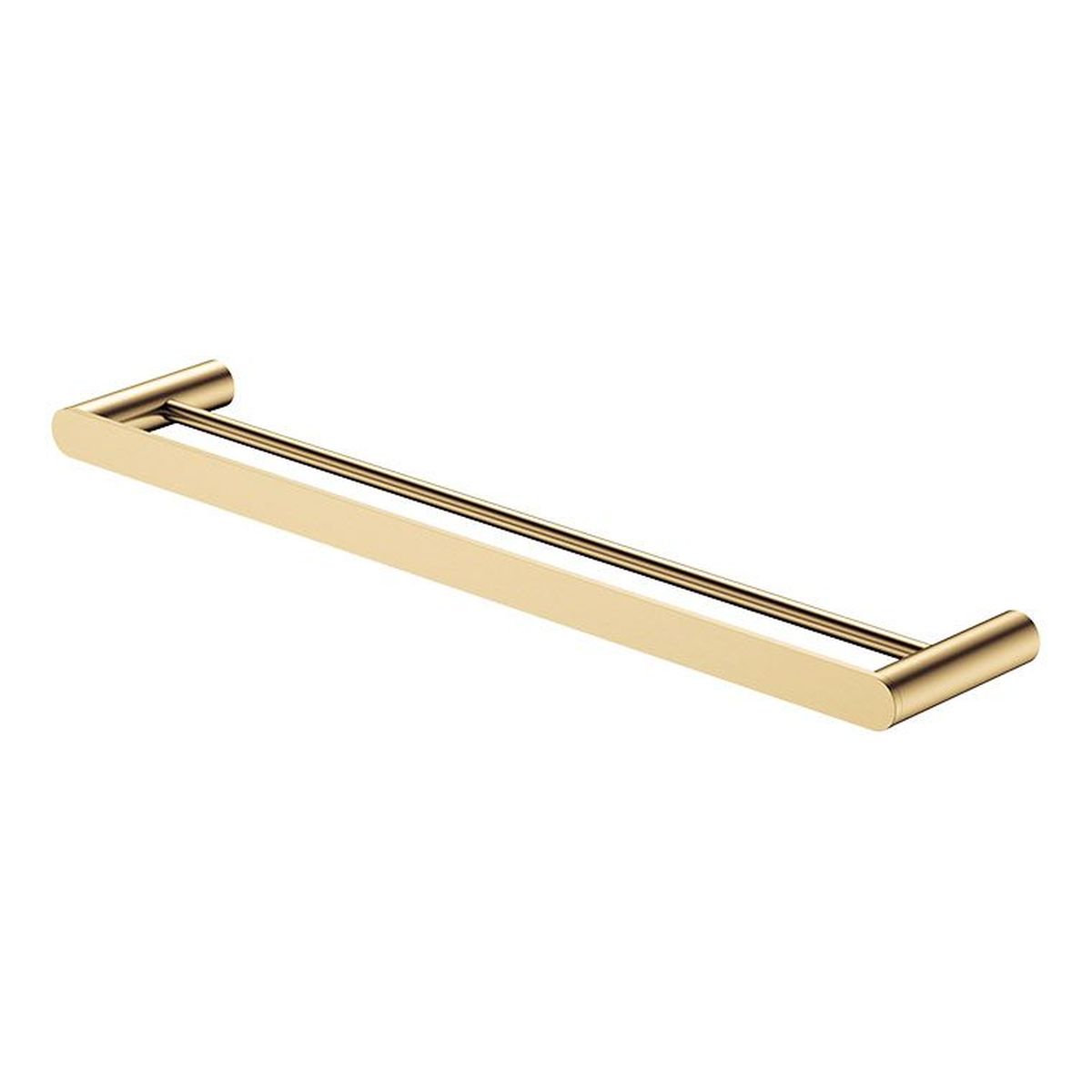 Empire Slim Double Towel Rail, 600mm, Urban Brass