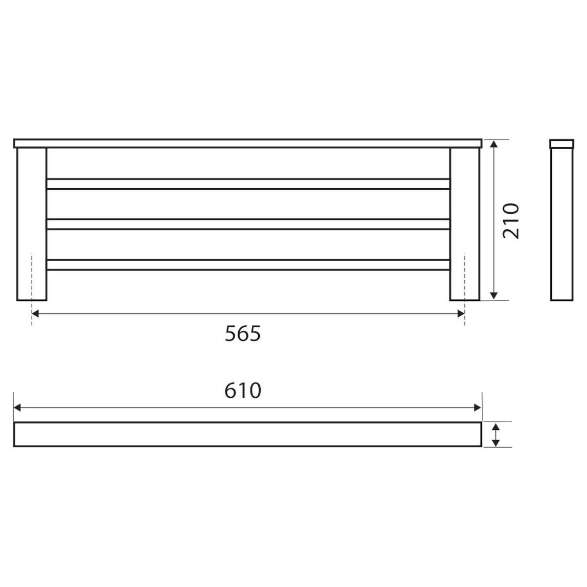 Koko Towel Rack, Chrome