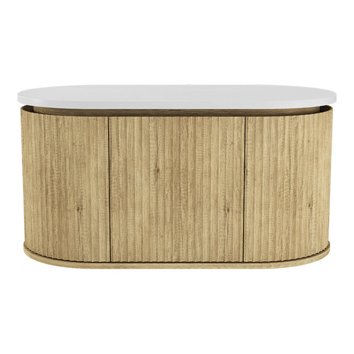 Fienza Empire Pill Scandi Oak 900 Wall Hung Cabinet