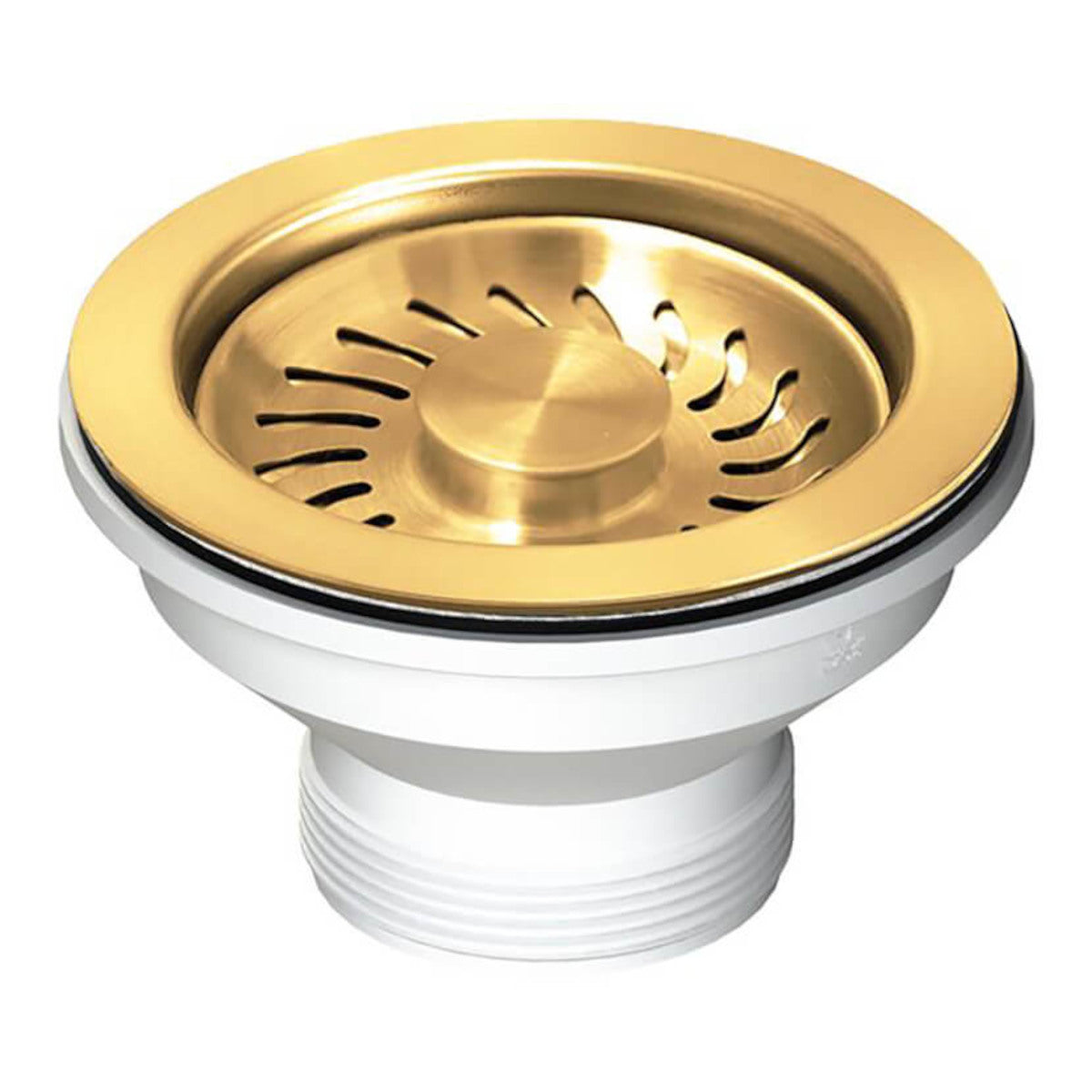 Turner Hastings 90X50 Brushed Brass Pvd Basket Waste & Long Bolt