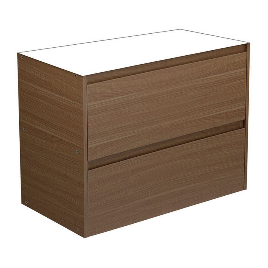 Fienza Amato Walnut 900 Base Cabinet